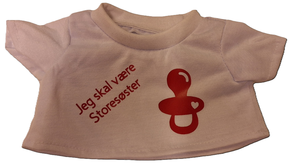 Hvide T-shirt med tryk. flere motiver