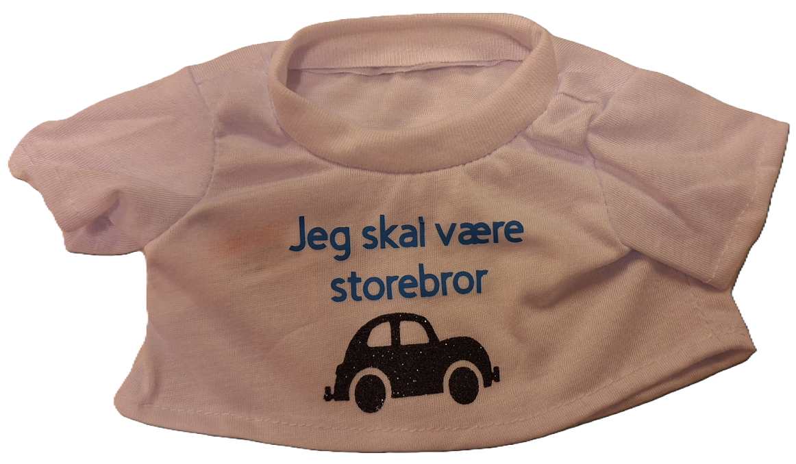 Hvid T-shirt med tryk