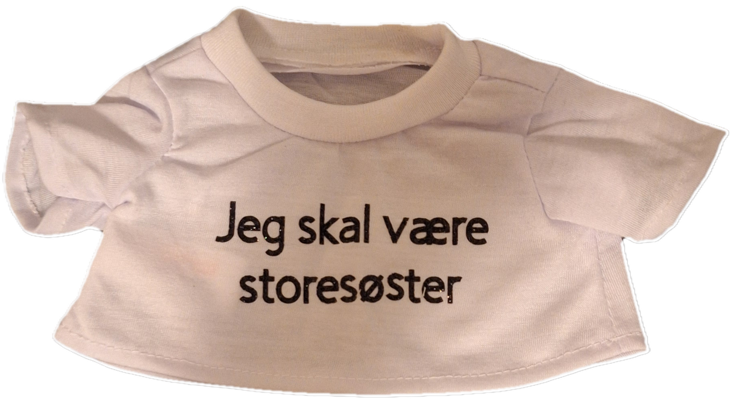 Hvid T-shirt med tryk