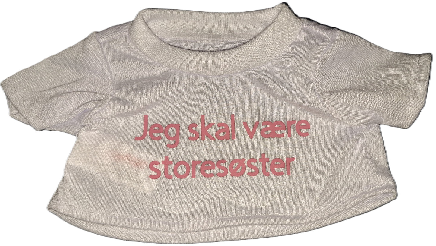 Hvid T-shirt med tryk