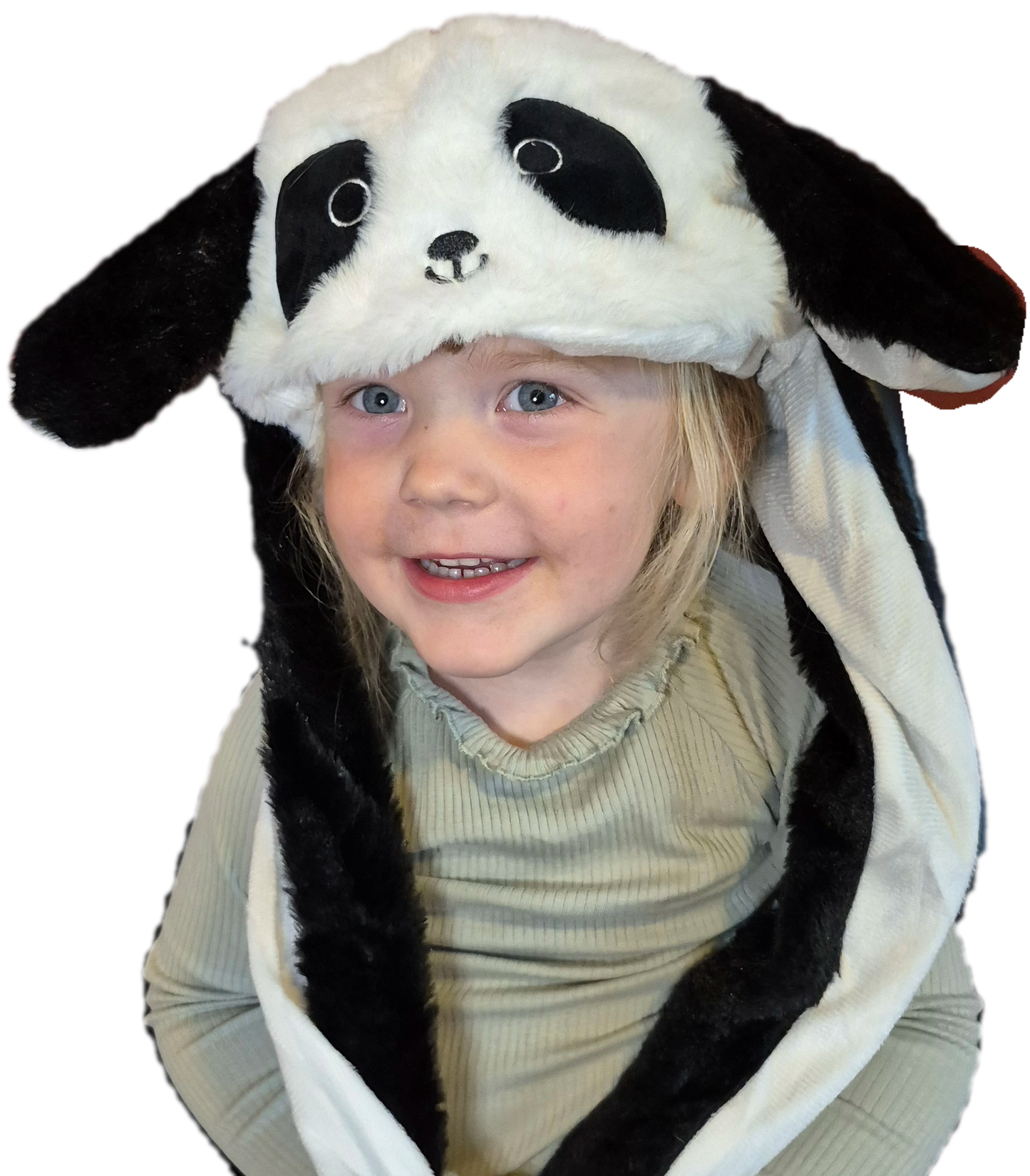 Panda hat med ører