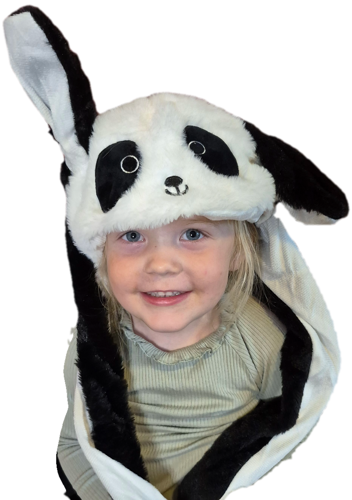 Panda hat med ører